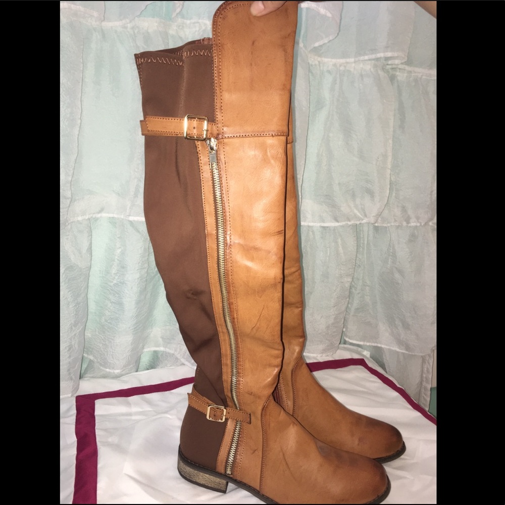Faux Leather Boots